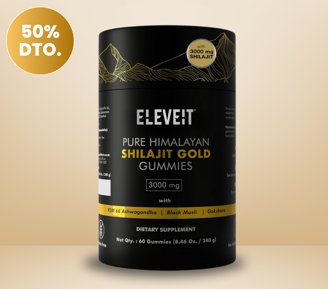 Eleveit Gold Gomitas de Shilajit Puro del Himalaya